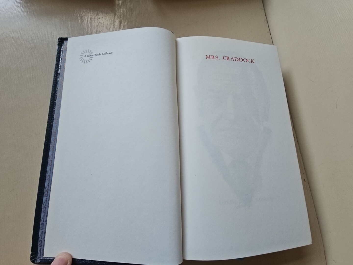 Mrs Craddock W Somerset Maugham Heron Books 1968 Faux Leather Illustrated