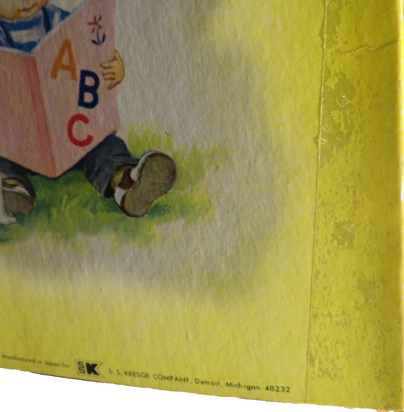 Learning ABC with Animals and Birds Vintage Children’s Board Book Doeisha Kresge