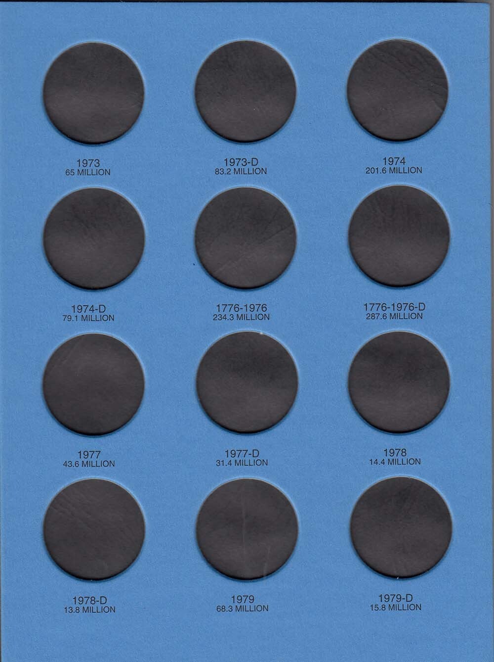 Whitman Blue Coin Folder For Kennedy Half Dollar No 1 1964-1985 Album 9699 New