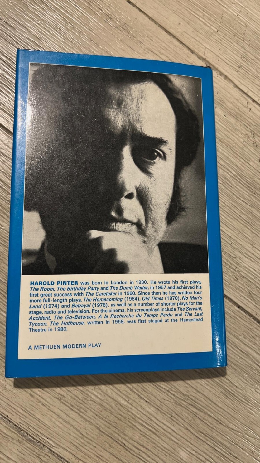 THE HOTHOUSE a play by Harold Pinter – 1st Edition, Very Good