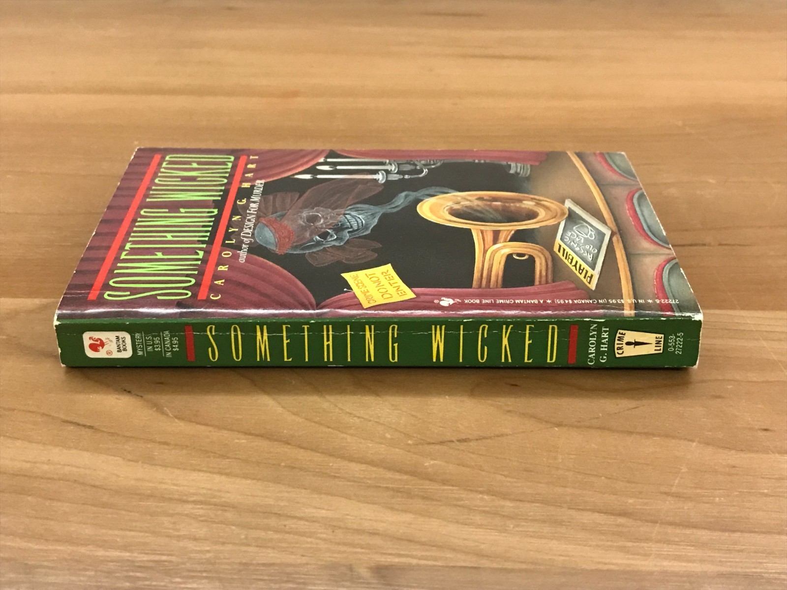 1988 Bantam Books – Something Wicked by Carolyn G. Hart Paperback Book