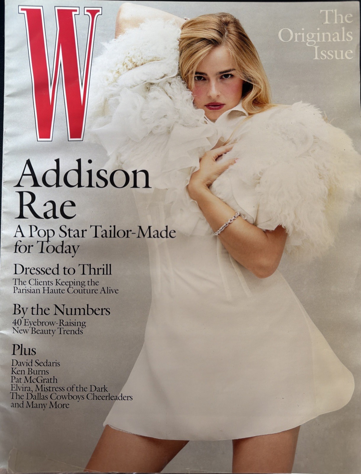 W MAGAZINE-VOLUME 5, 2025-THE ORIGINALS ISSUE-ADDISON RAE- ****READ****