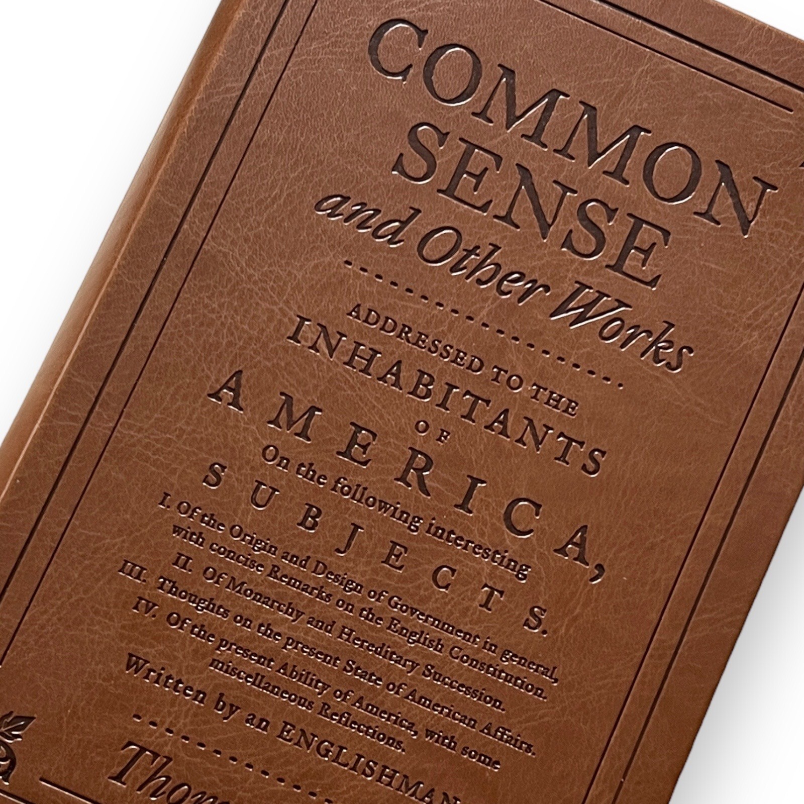 COMMON SENSE AND OTHER WORKS Thomas Paine Faux Leather Flexibound Classic