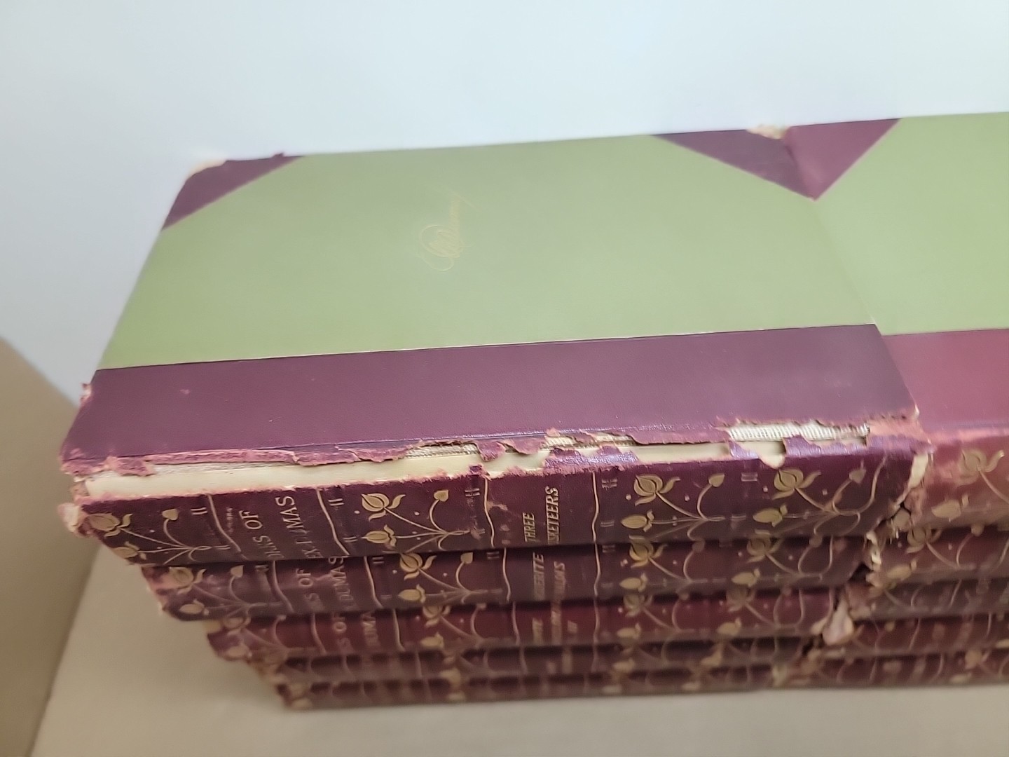 Works of Alexander Dumas Set of 10 Antique HC Volumes Kelmscott Crowell