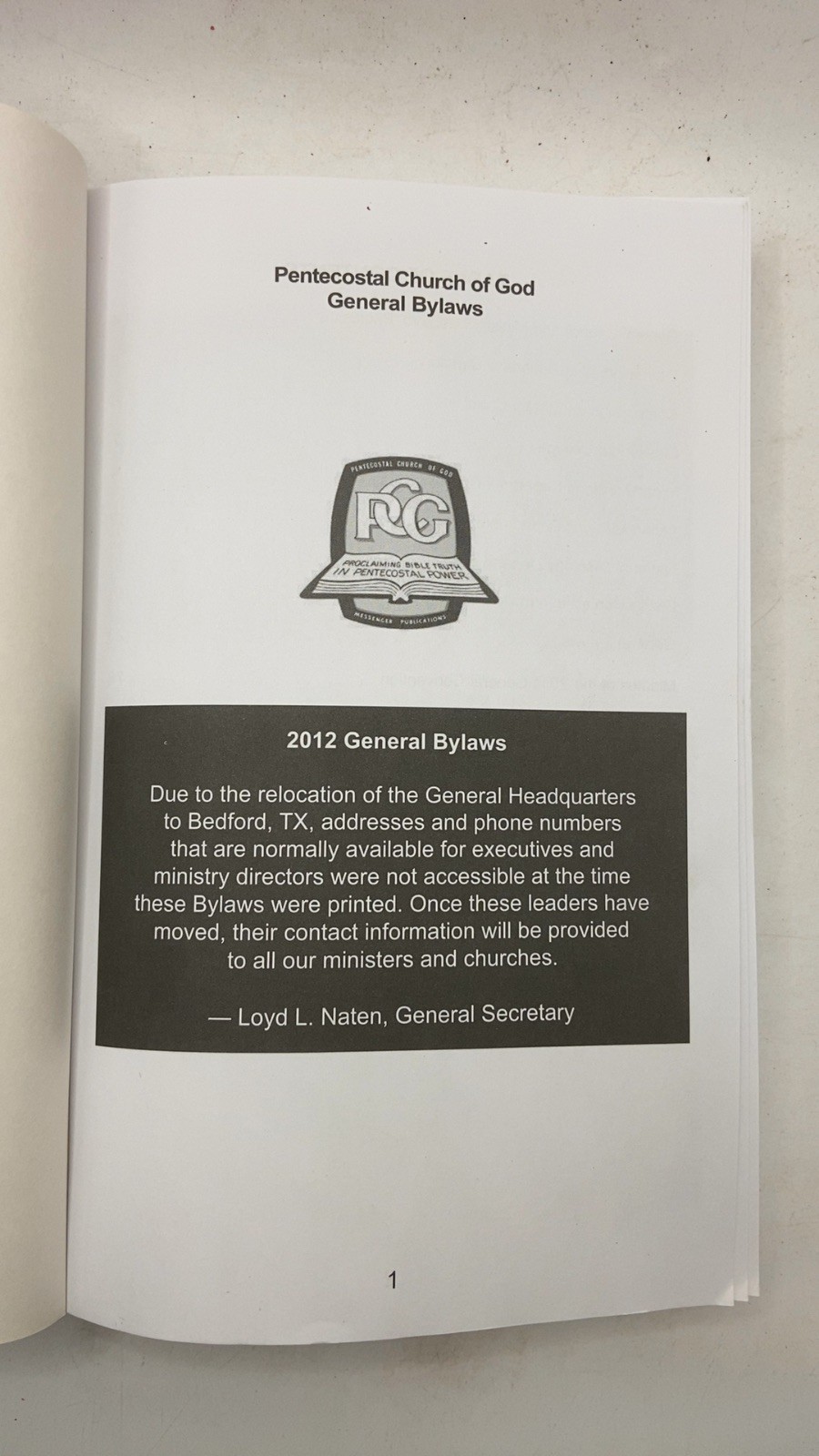 General Bylaws 2012 Paperback 2012