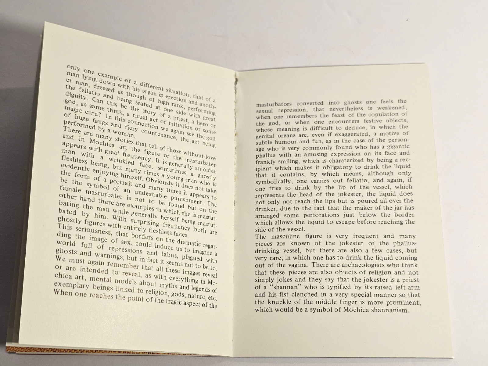 Pre-Inca Erotic Art Vintage Book Small Paperback Anthropology Peru Ancient