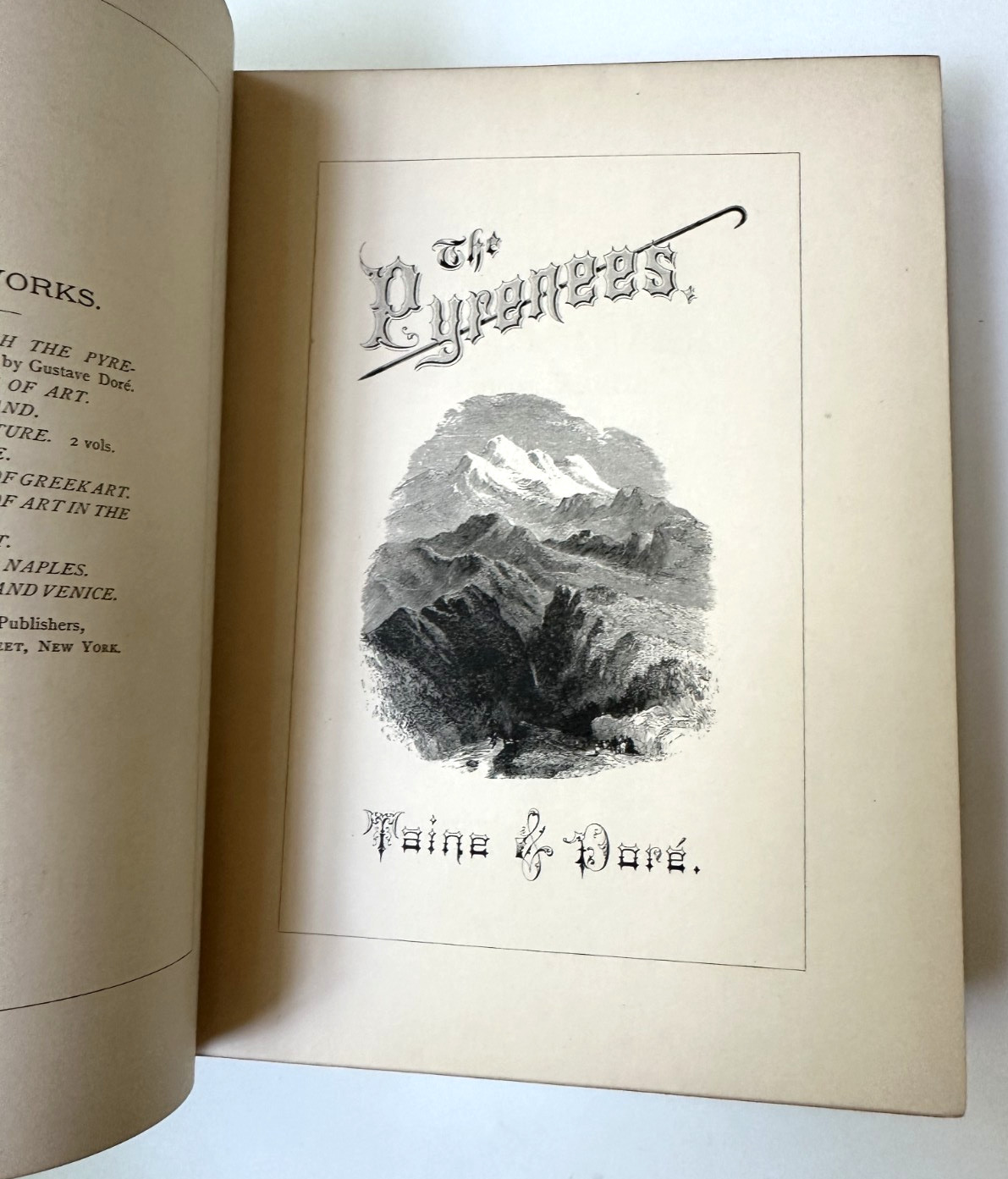 Hippolyte TAINE & Gustave DORÉ / Tour Through the Pyrenees 1st Edition 1874 HOLT