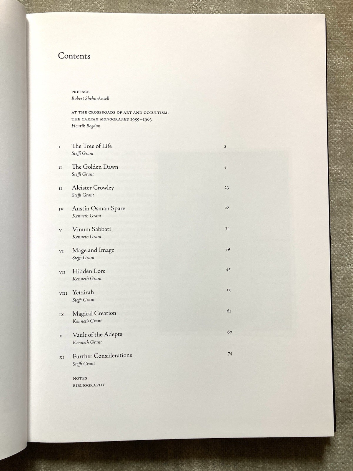 The Carfax Monographs, Occult, Golden Dawn, Illustrated, Like New, Grant, 2021