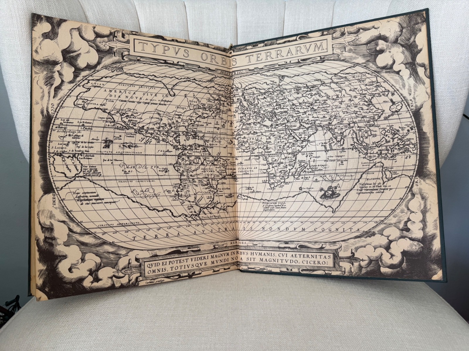 AS IS** Rand McNally WORLD ATLAS Premier Edition LARGE book maps charts vintage