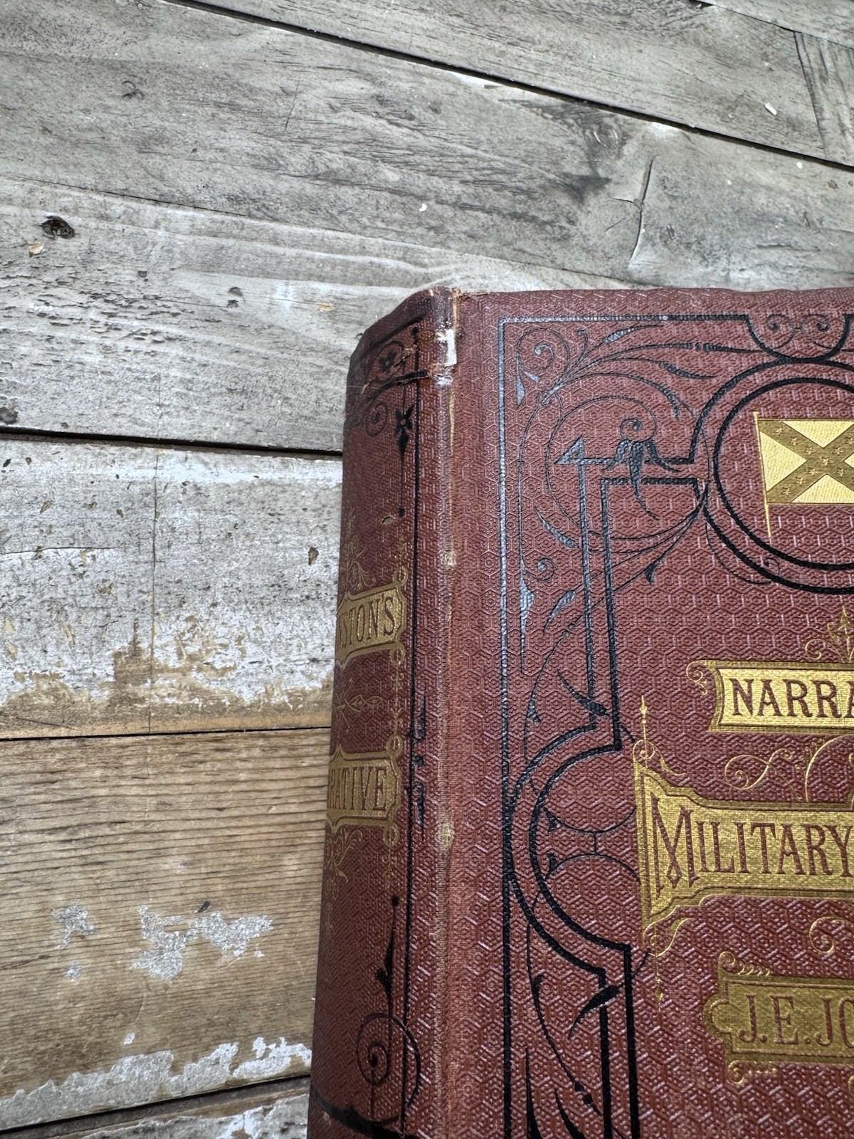 1874 Antique Civil War Book “Narrative of Military Operations” Johnston