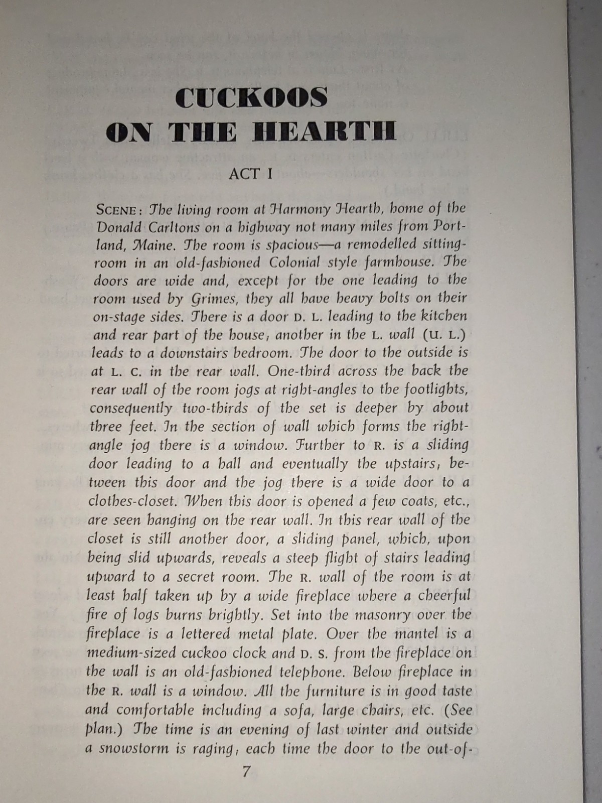 CUCKOOS ON THE HEARTH by Parker Fennelly ~ Softcover 1942 ~ RARE FIND ~