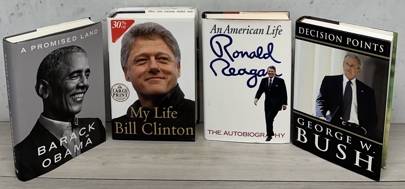 Lot Of 4 Presidential Literature, Autobiographies .