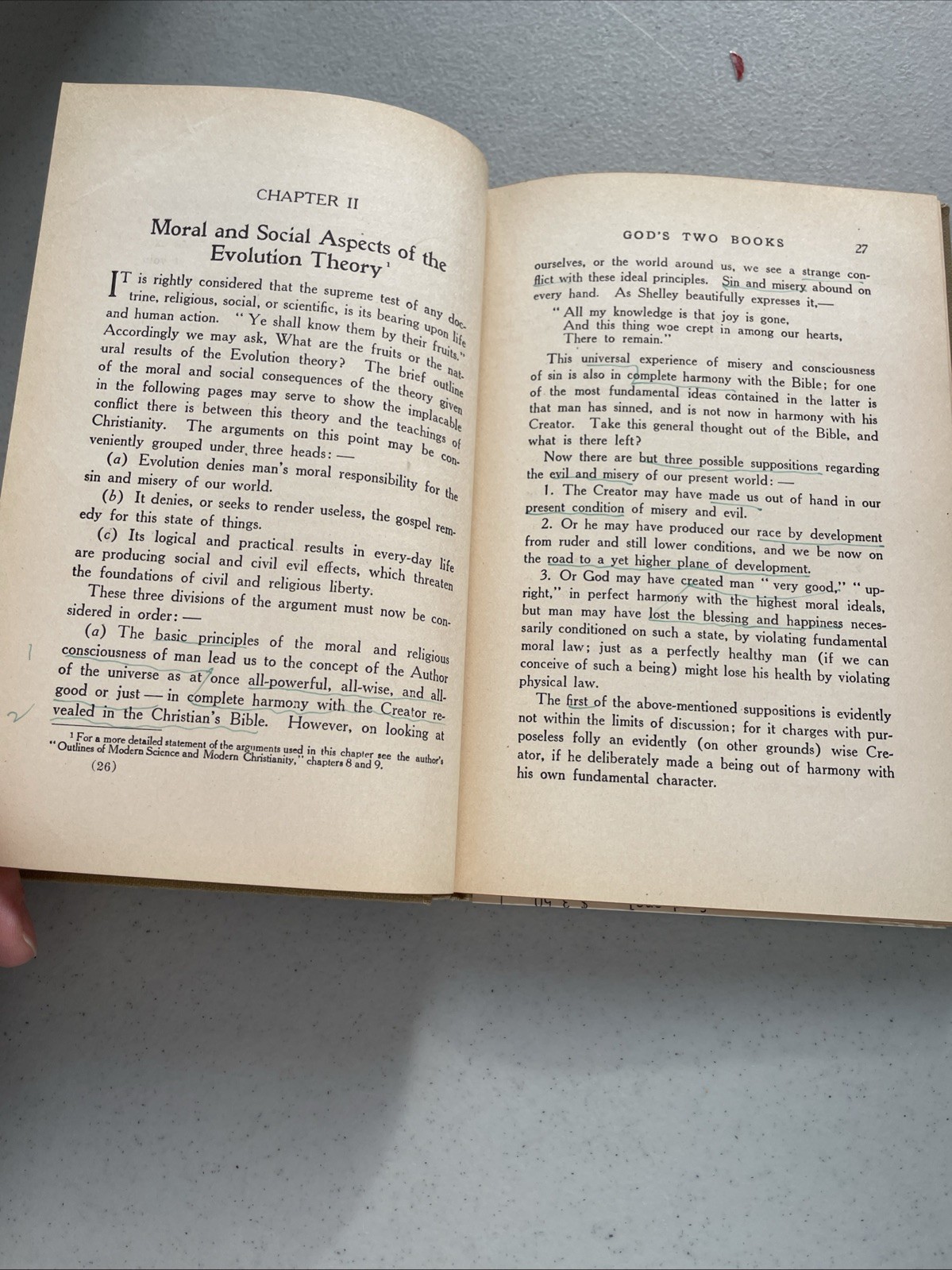 Two Books By George Price 1918 Underlining In The Book