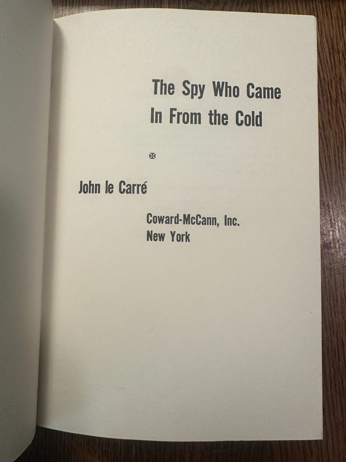 The Spy Who Came in from the Cold by John Le Carre 1964 HC/DJ FIRST U.S. EDITION