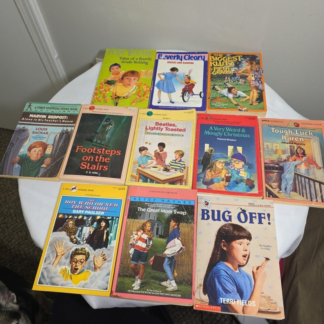 Vintage 80s Chapter Books Lot Of 11 Paperback JUDY BLUME BEVERLY CLEARY Various