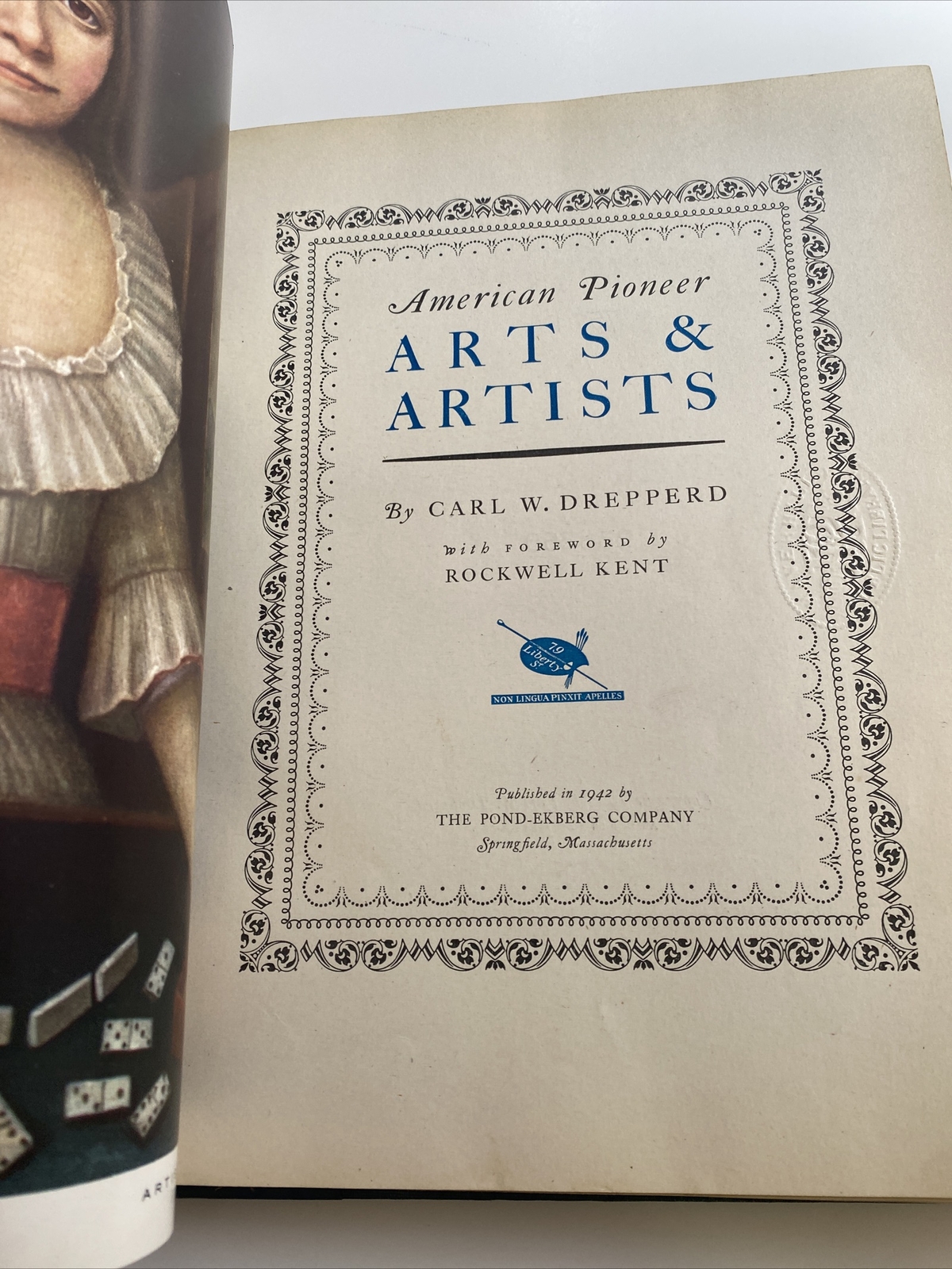 American Pioneer Arts & Artists by Carl W. Drepperd Americana 1942 xlibrary aba