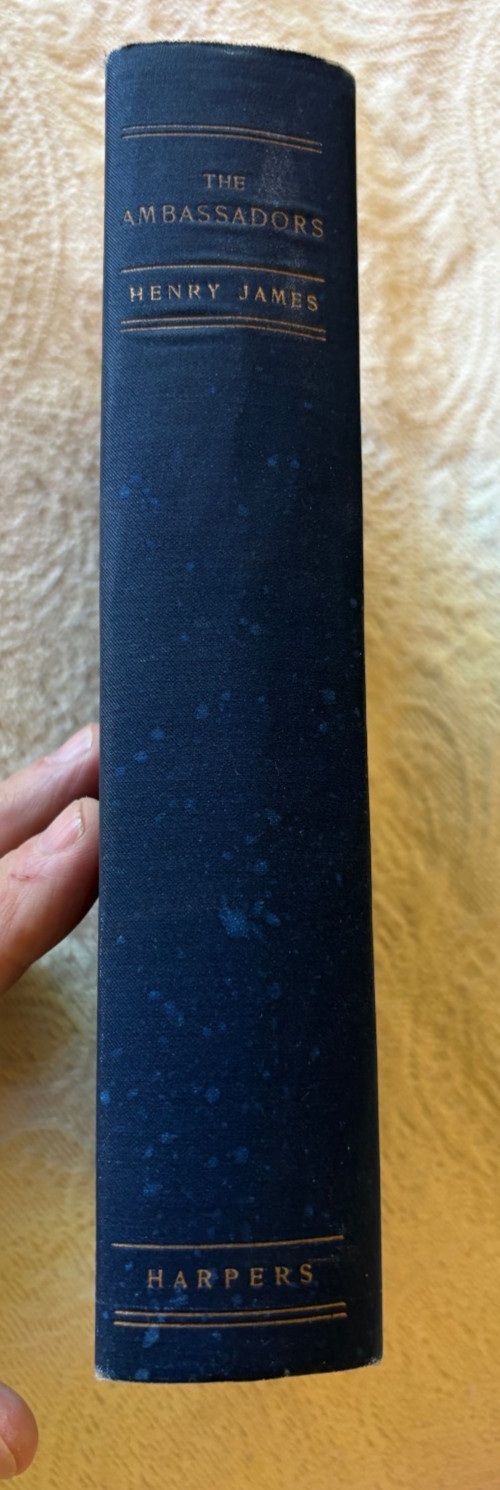 Henry James, The Ambassadors, NY, Harper, 1903 1st US Ed, in dust jacket VG+/VG+