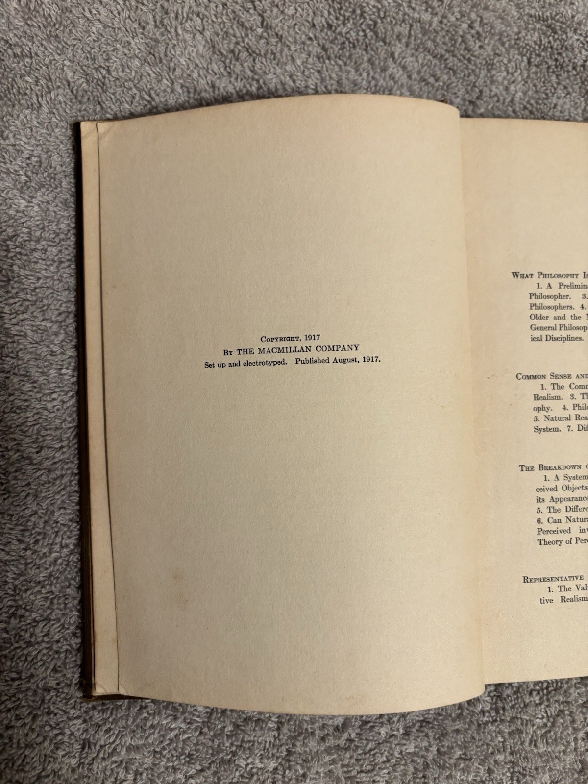 R W Sellars The Essentials Of Philosophy Hardcover 1917 Antique Vintage McMillan