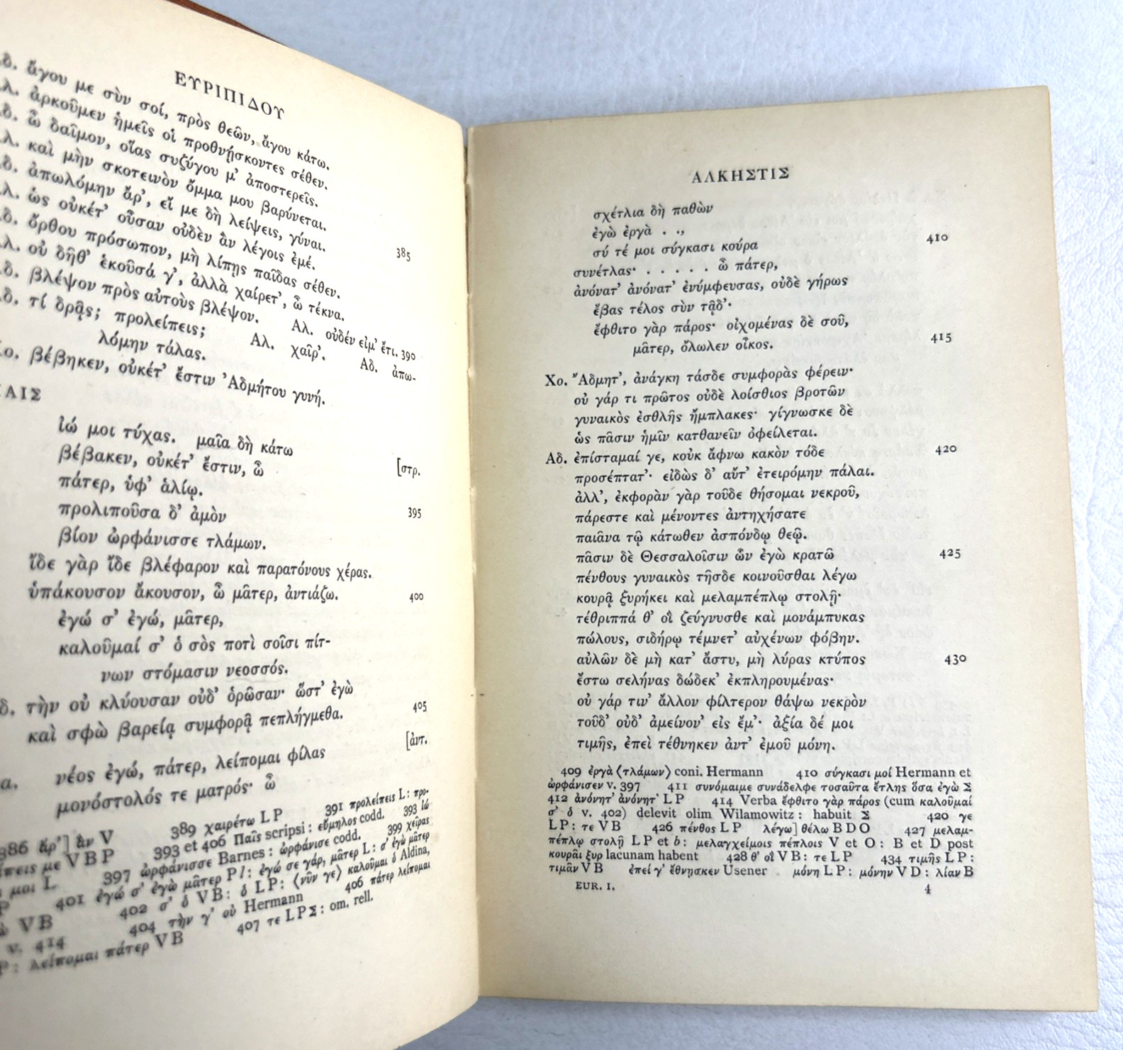 Euripides Fabulae Vol 1 2 3 Gilbert Murray Oxford Classical Texts Greek 1911