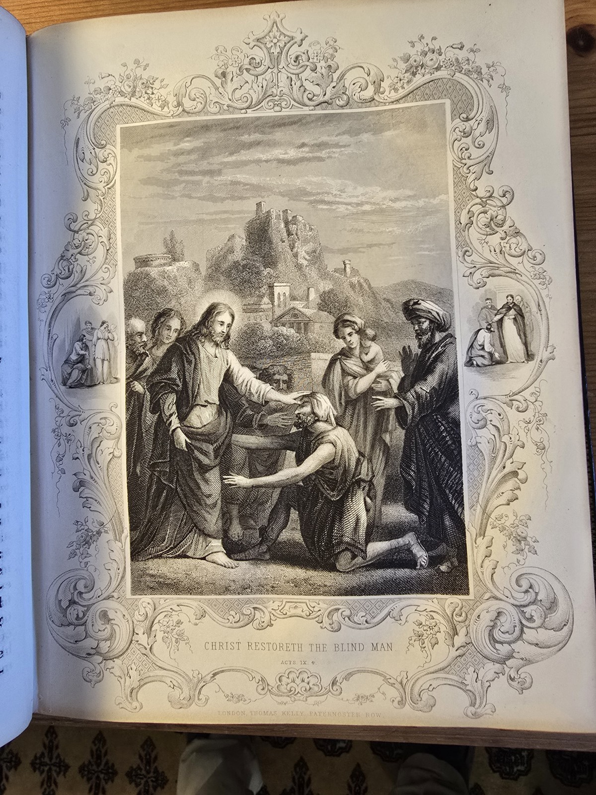 1851 Religious Book. Fine Elaborate Binding.