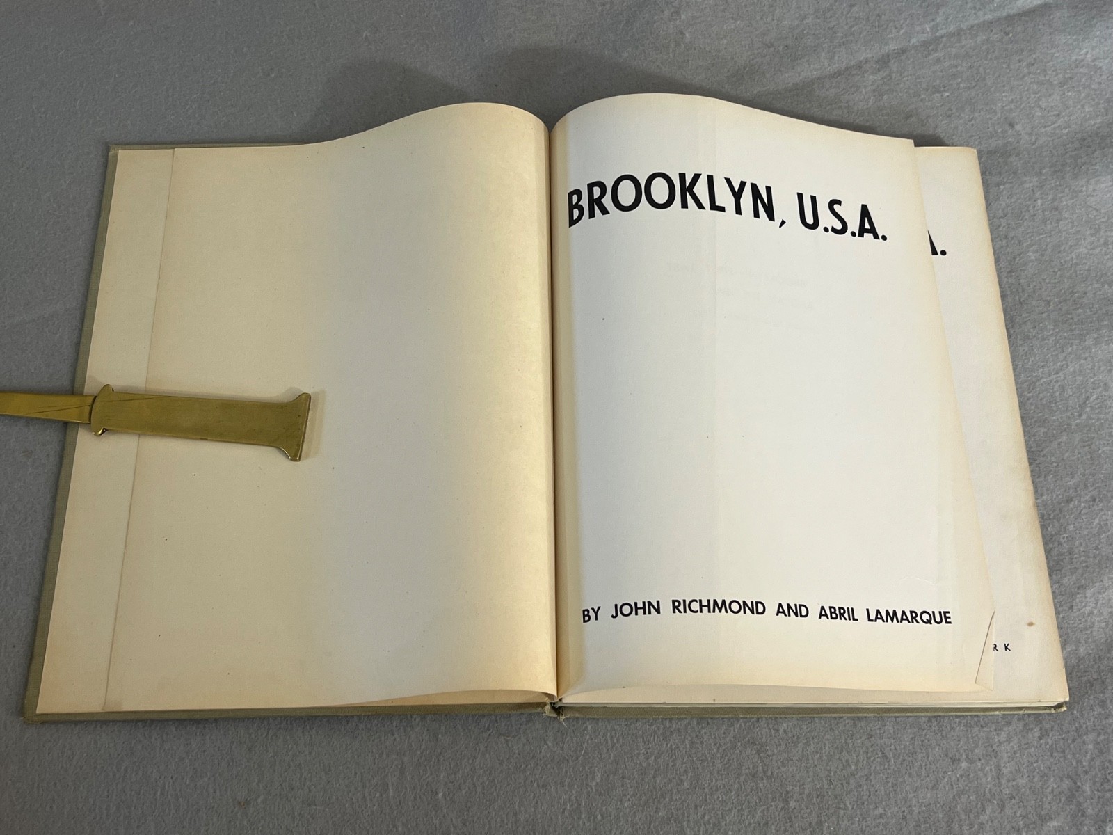 Antique Brooklyn NYC Book John Richmond Illustrated Immediate Post WWII Era 1946