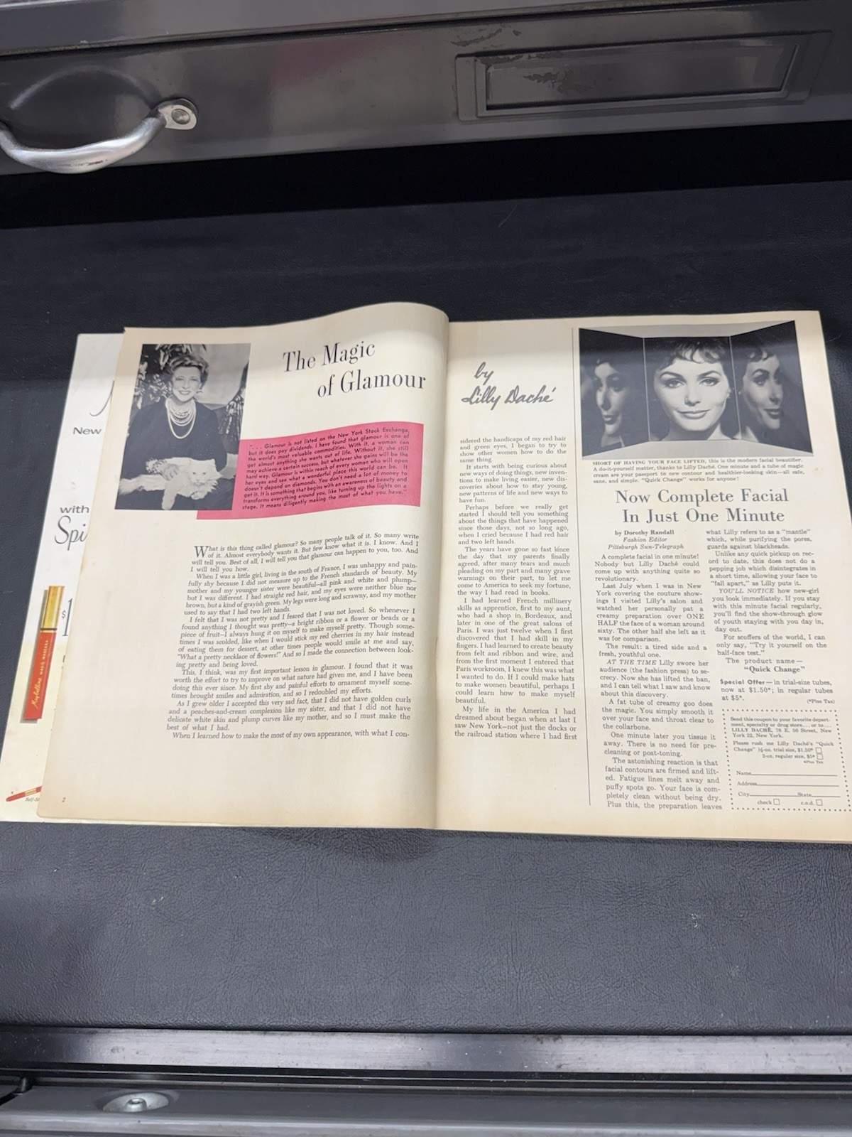 Vintage Lily Dache’s Beauty And Glamour For You Magazine 1960 Fashion Beauty Ads