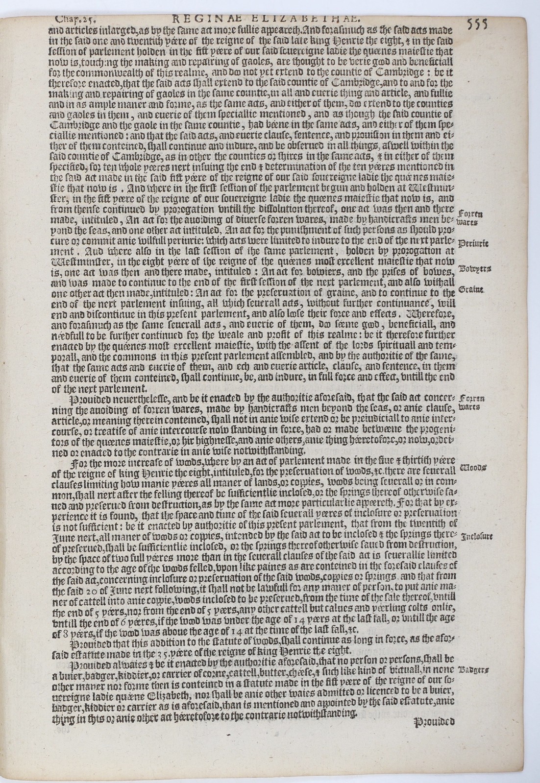 Bankruptcy Law Act 1587 Grafton Statutes Leaf Elizabeth I Creditors & Debtors