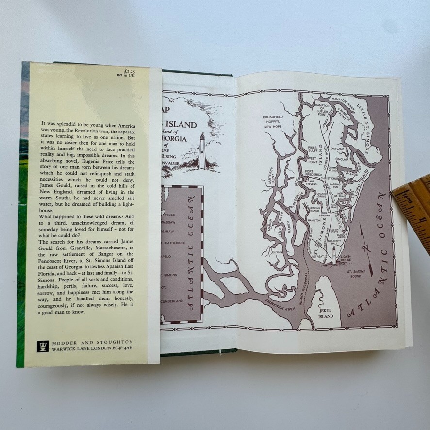 1973 Eugenia Price Lighthouse Hodder Stoughton Hardcover DJ Historic Fiction