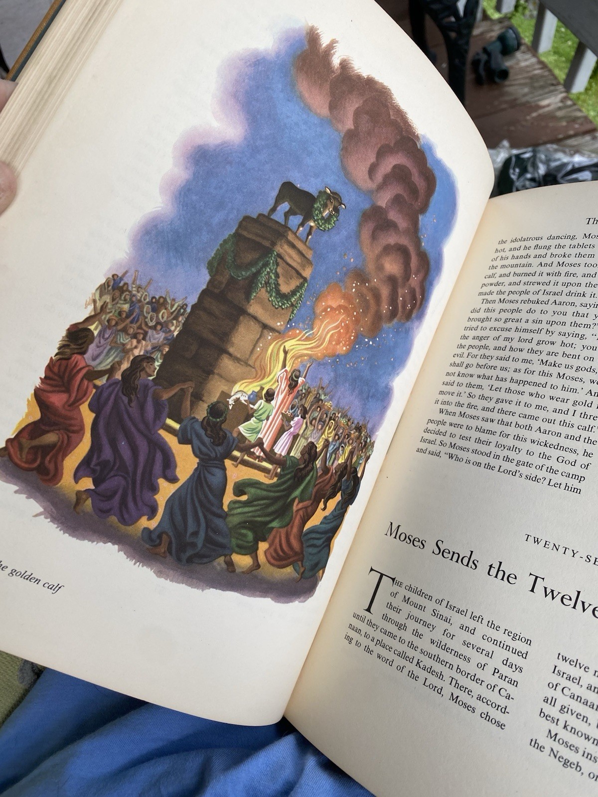 The Rainbow Book of Bible Stories by J. Harold Gwynne 1956 HC/DJ Illustrated
