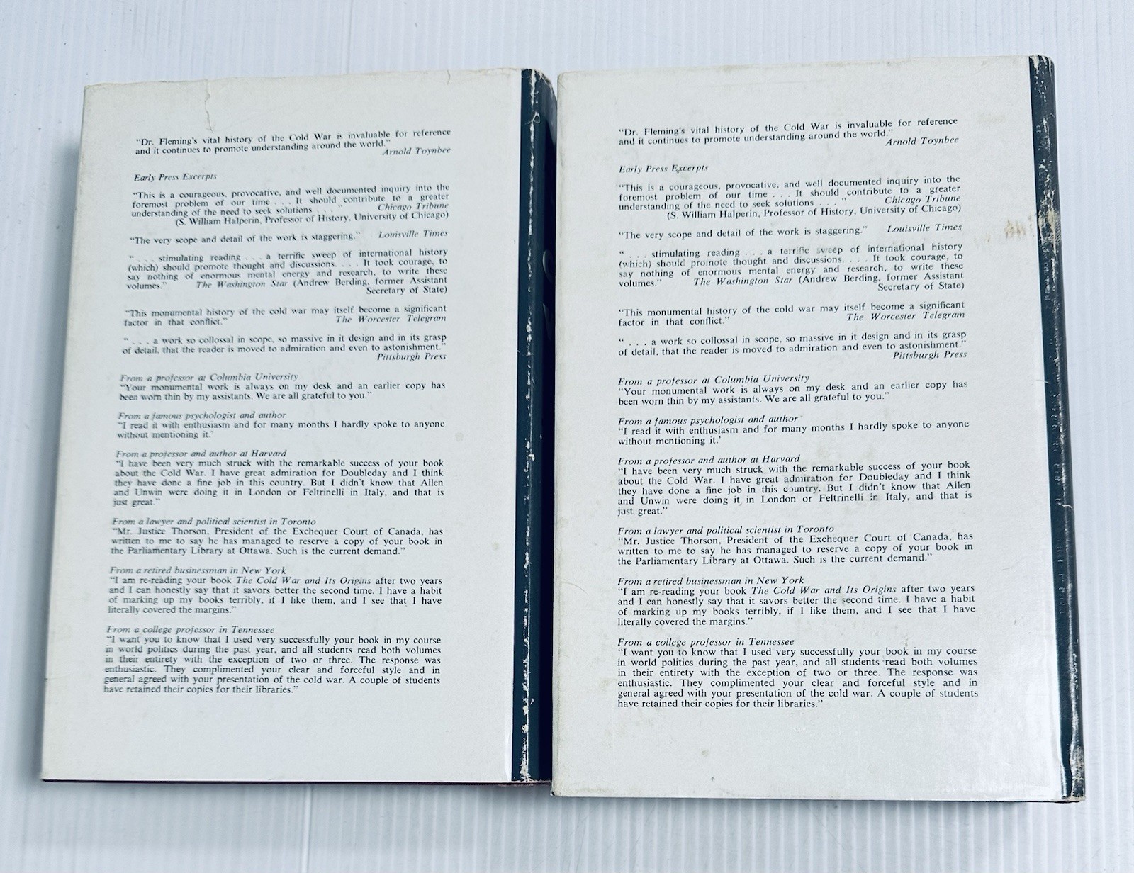 D F Fleming Cold War and Its Origins 1917 1960 Two Volume Set History Politics