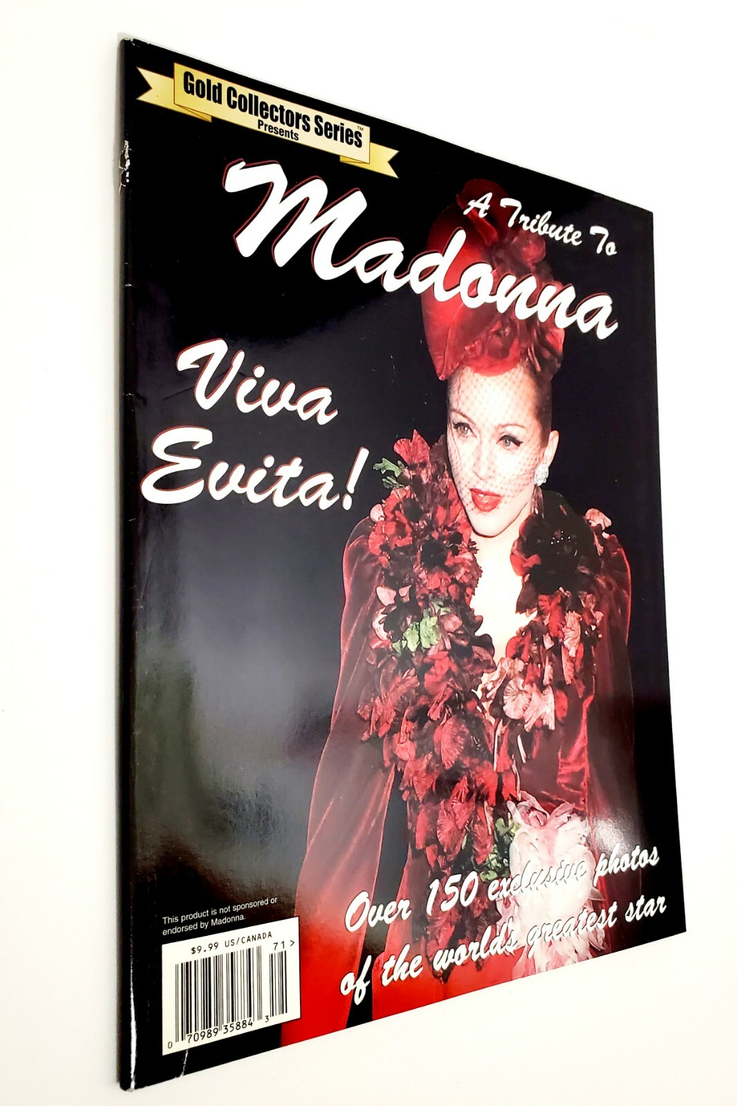 MADONNA TRIBUTE RARE Gold Collectors Series Illustrated Book Viva Evita 1st Ed!