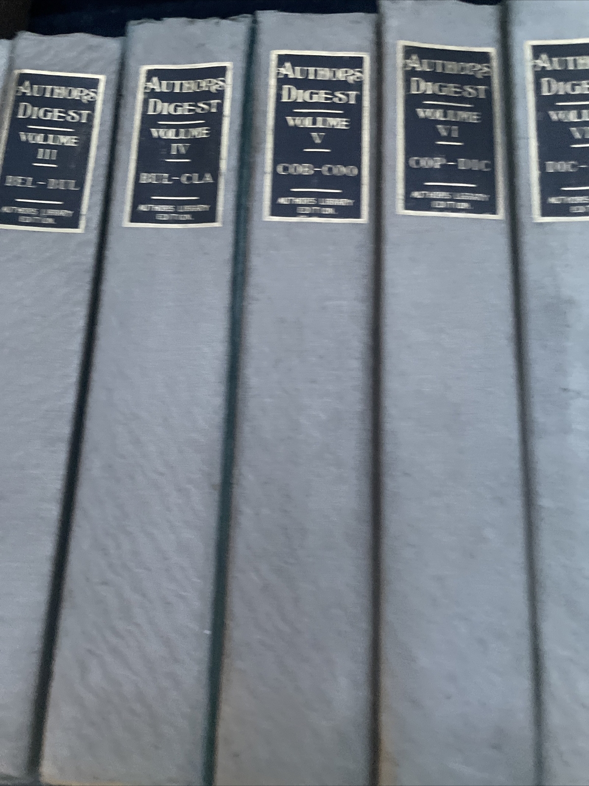 Authors Digest 1908 Hardcover Set Missing Volumes X & XIV From Authors Press