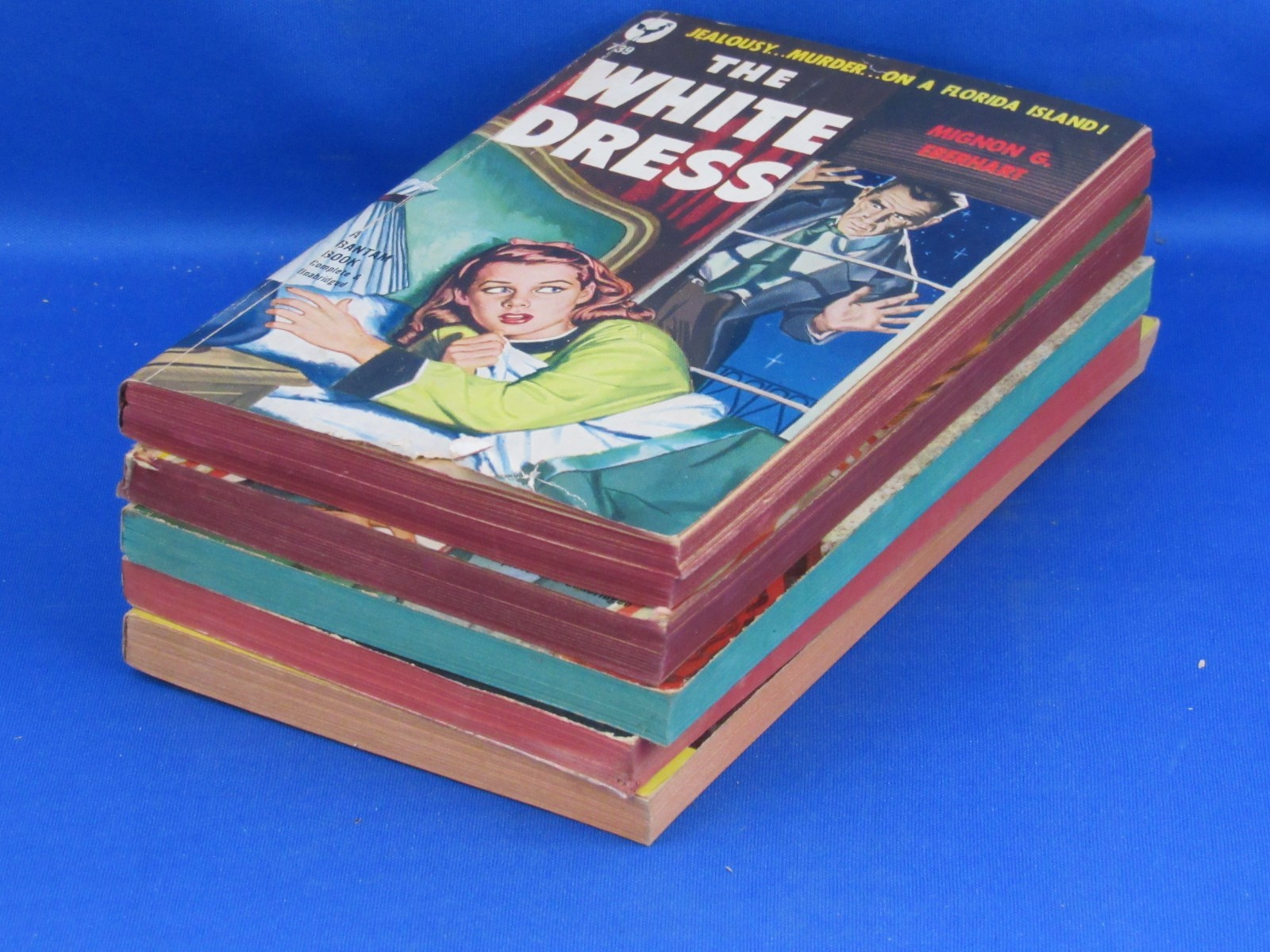Mystery Paperbacks 5x Vintage Rex Stout Bagby Carson Eberhart