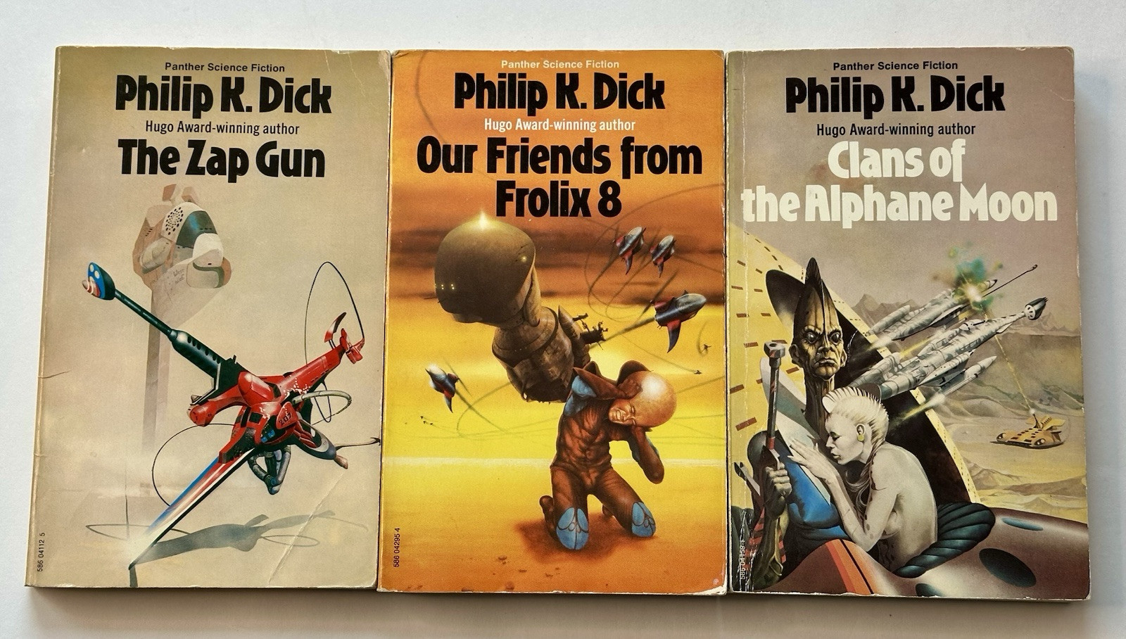 Philip K. Dick Lot – Frolix 8, Zap Gun, Clans Of Alphane Moon ~ UK Panther PBs