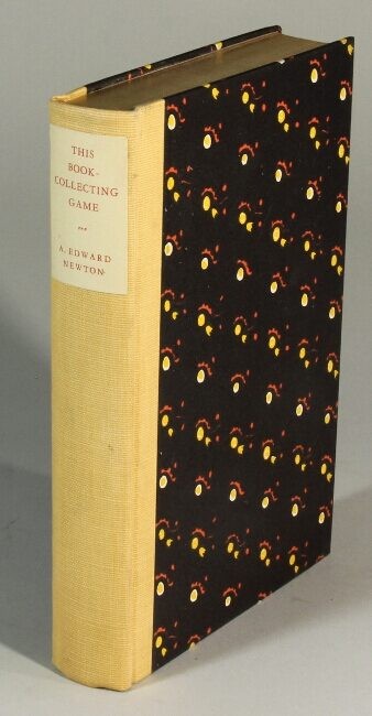 A EDWARD NEWTON / This book-collecting game 1928 Books on Books