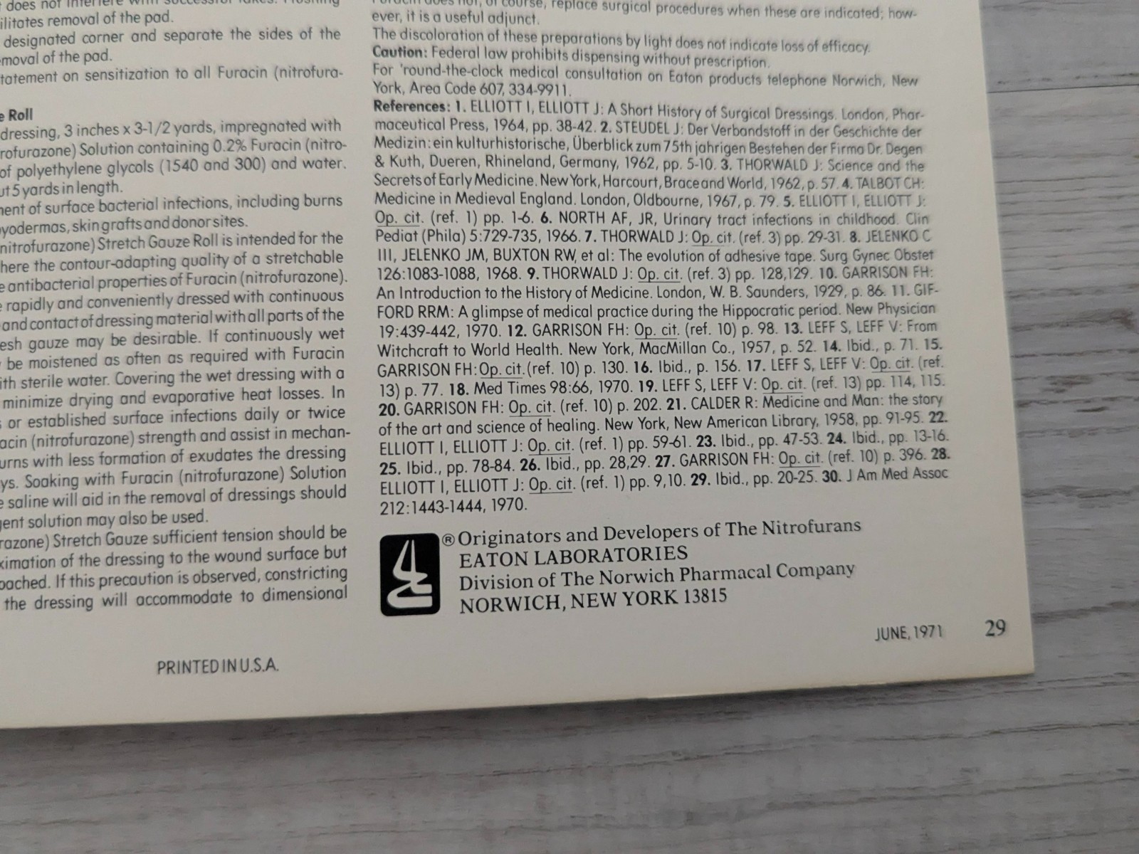 Plasters, Pledgets and Poultices: Wound dressings through the ages – PB/1971
