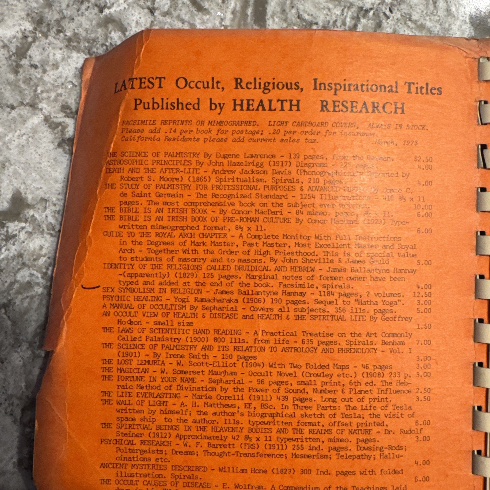 The Bible Of Bibles Kersey Graves Health Research Reprint 1970 Spiral