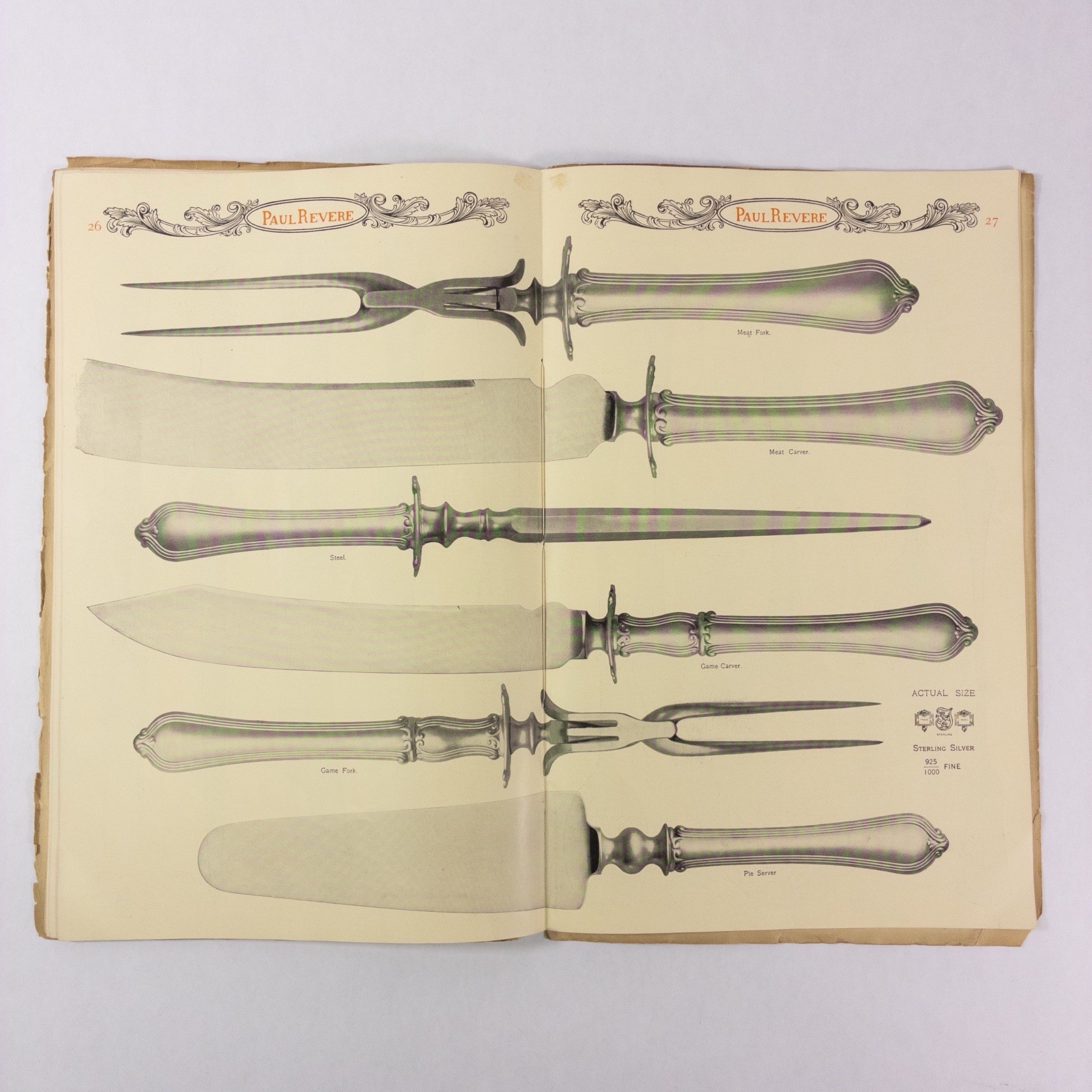 1901 Towle MFG Co Silverware Catalog Booklet Outline, Life, & Works Paul Revere