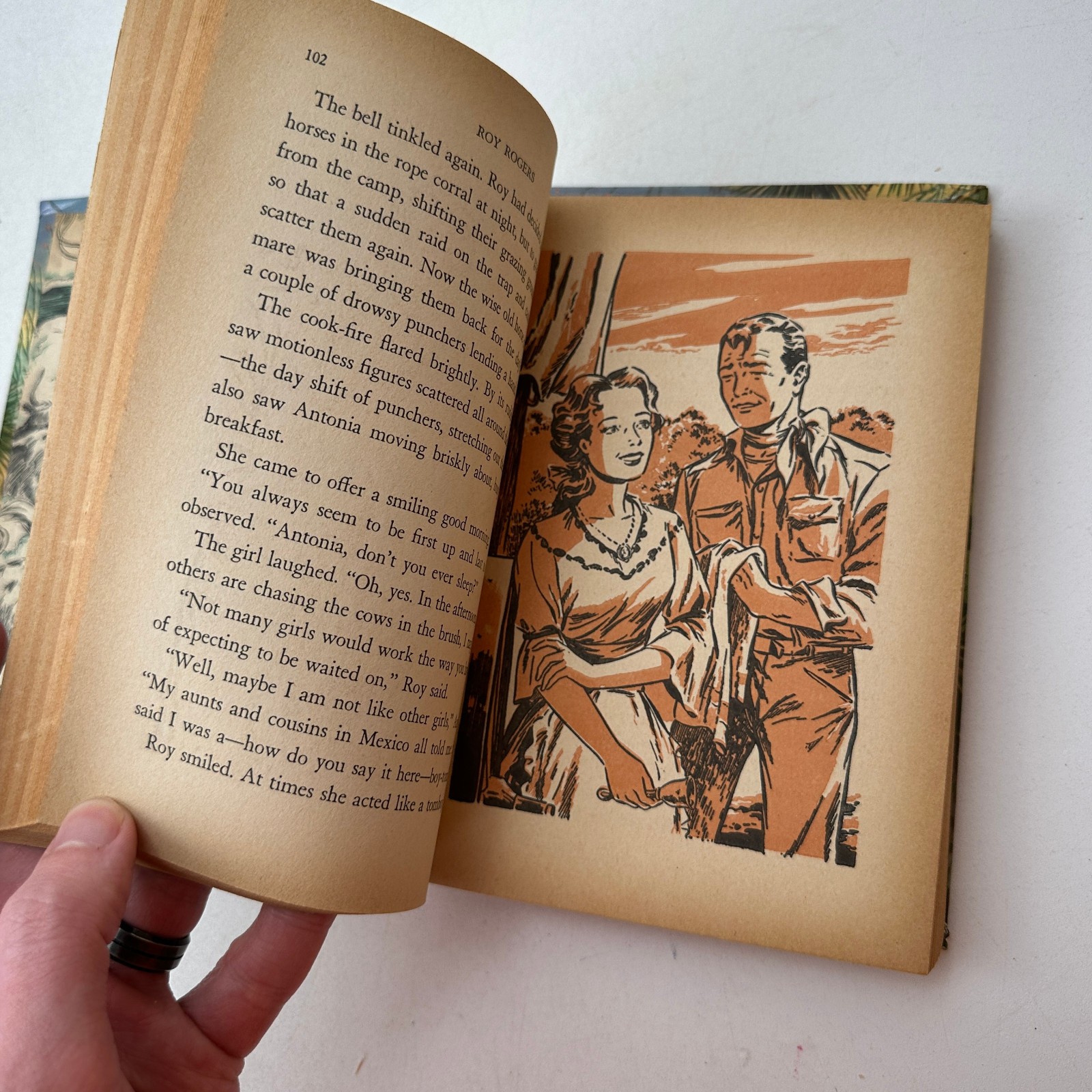Roy Rogers and the Brasada Bandits Cole Fannin HC 1955 Whitman Publishing Co