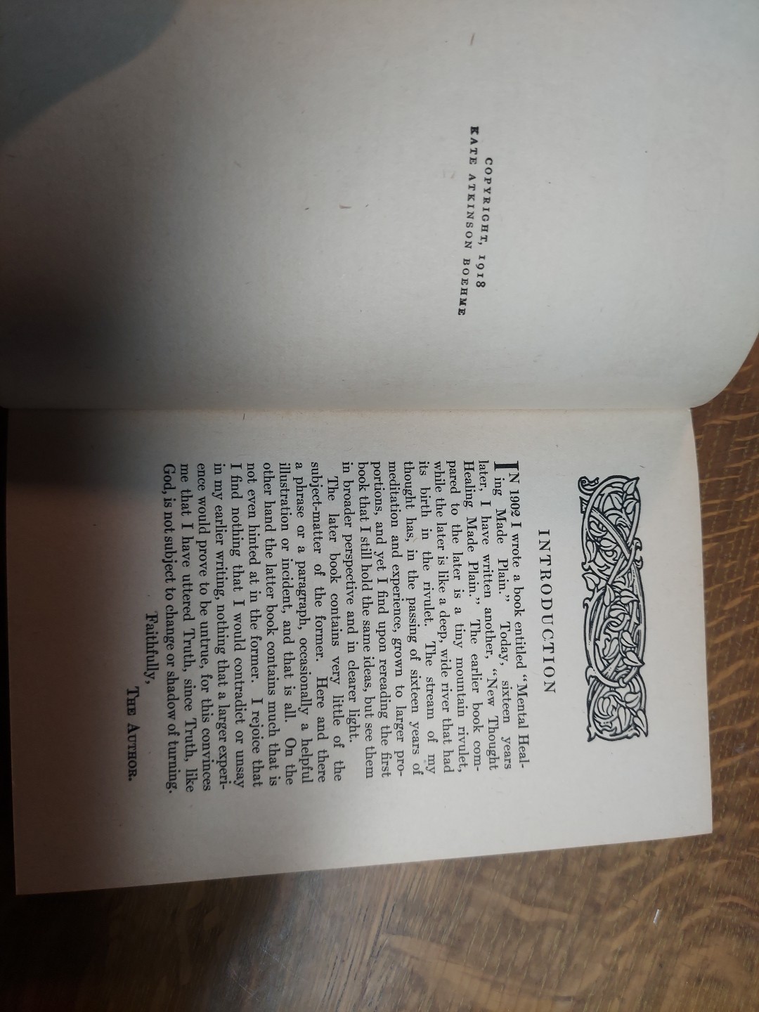 1918/1923 Ed. NEW THOUGHT HEALING Kate Atkinson Boehme Scarce Elizabeth Towne