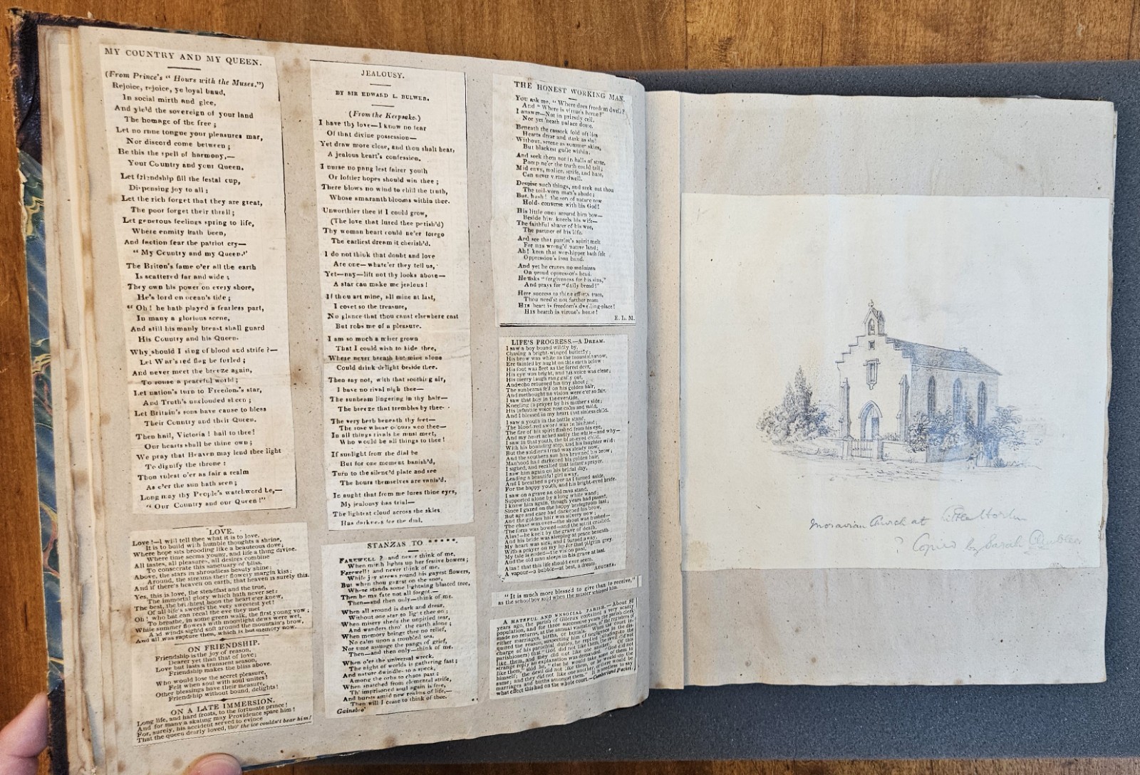 c1819 to 1880s Victorian Scrapbook Yorkshire Manuscript & Ephemera 77 Pages