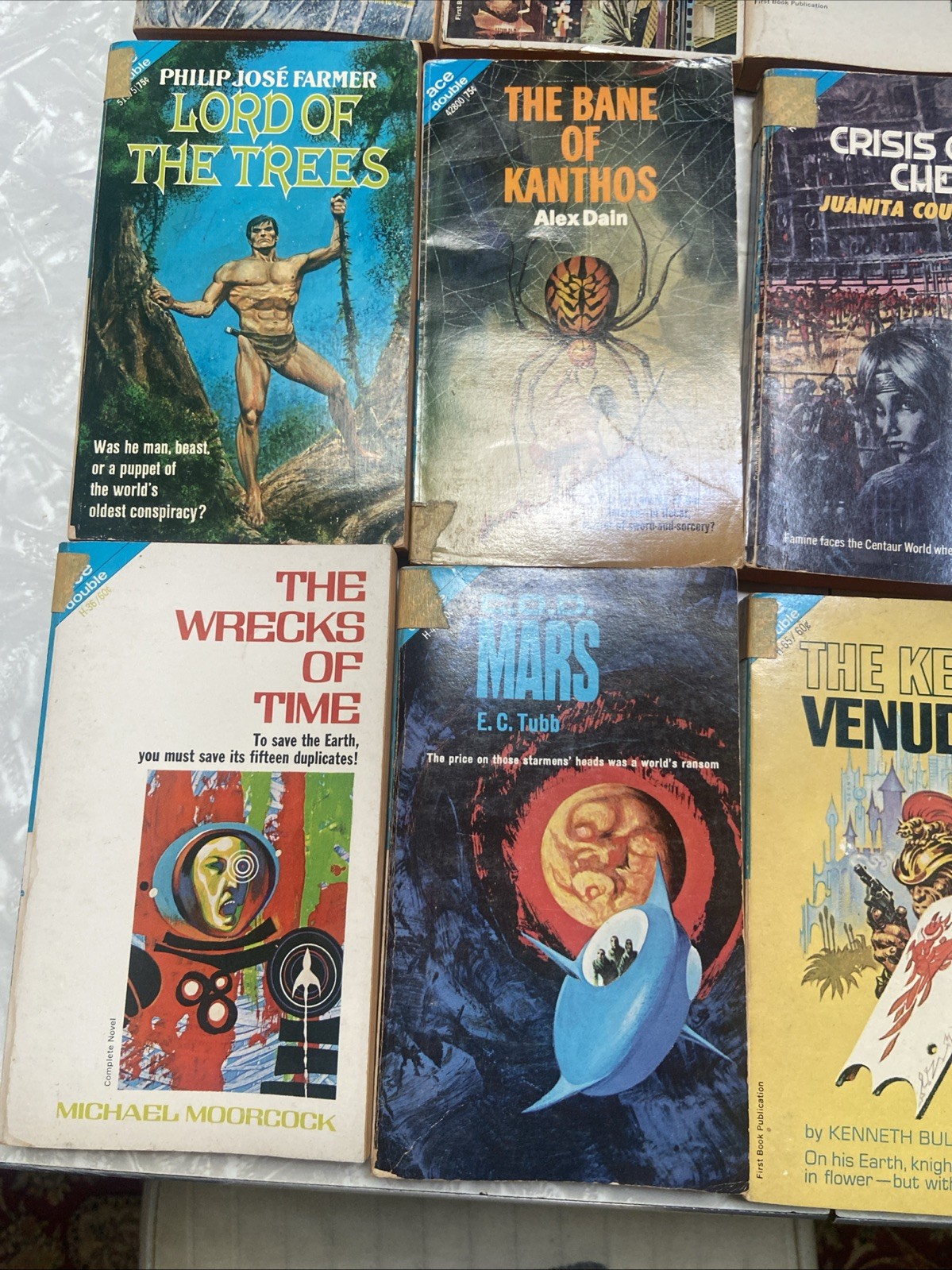 Vintage Ace Double Paperbacks SCI-FI lot of 24 science fiction novels 1960s