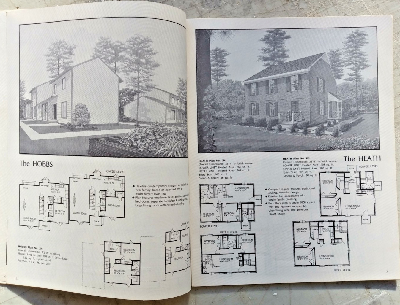 Multi Family Homes 1985 House Design Catalog Duplexes Townhouses Apartments