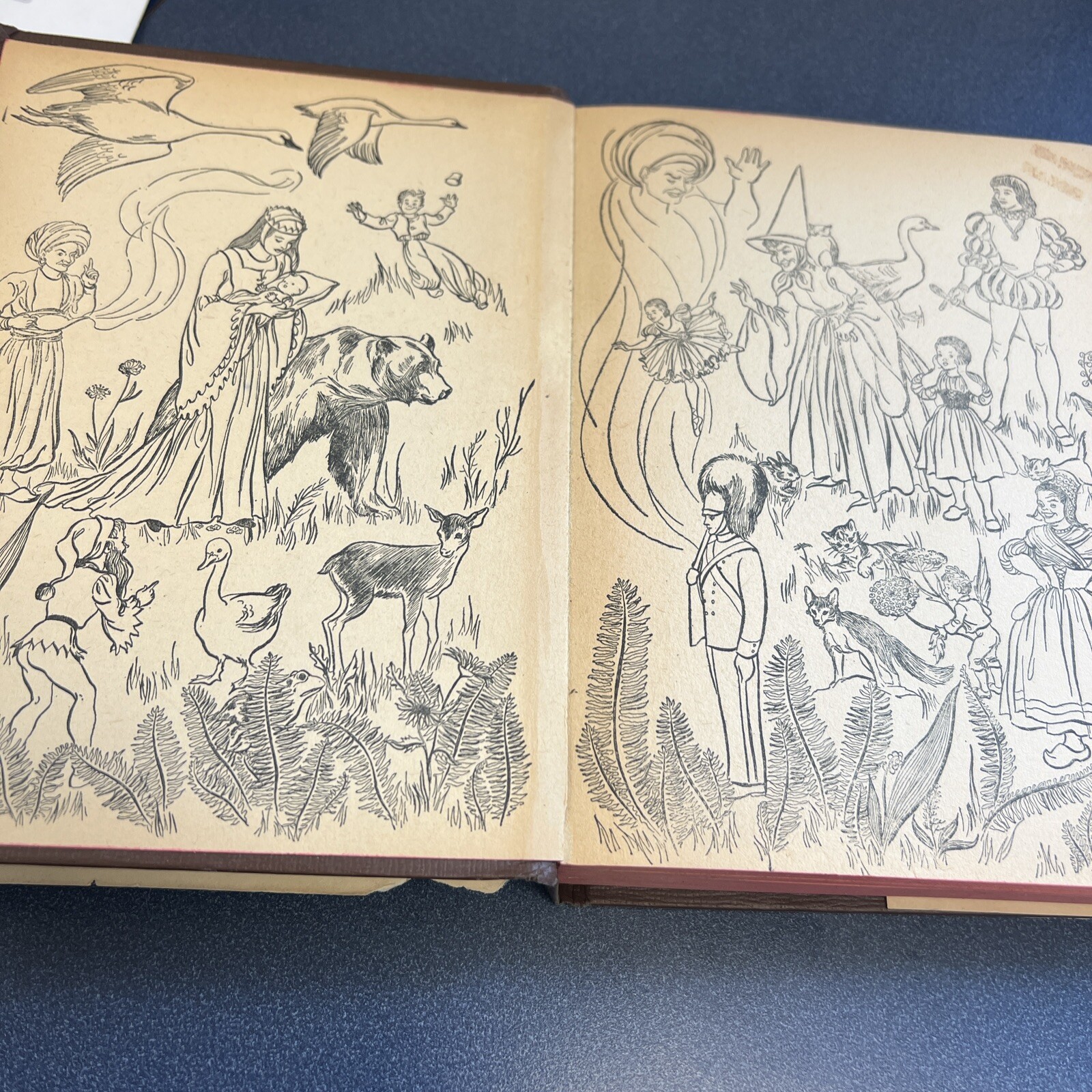 Fifty Famous Fairy Tales 1946 Hardcover Whitman Illustrated Vintage Story Book