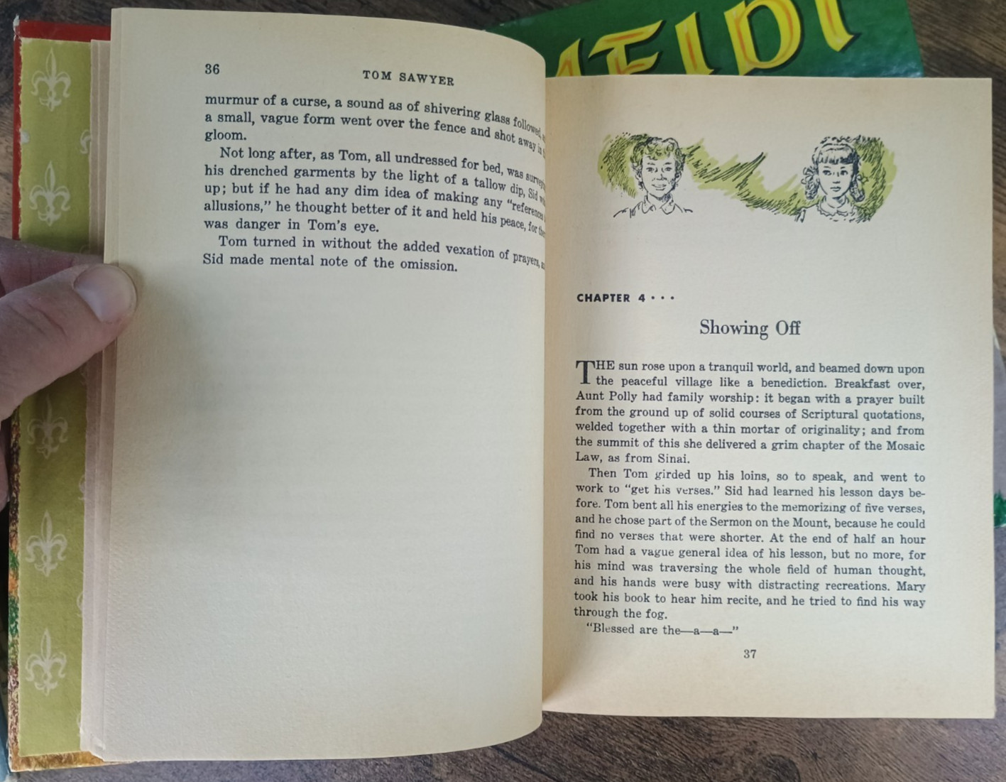 *1950’s* Whitman Publishing Kid’s Classics Lot of 3~Tom Sawyer~Rebecca~Heidi