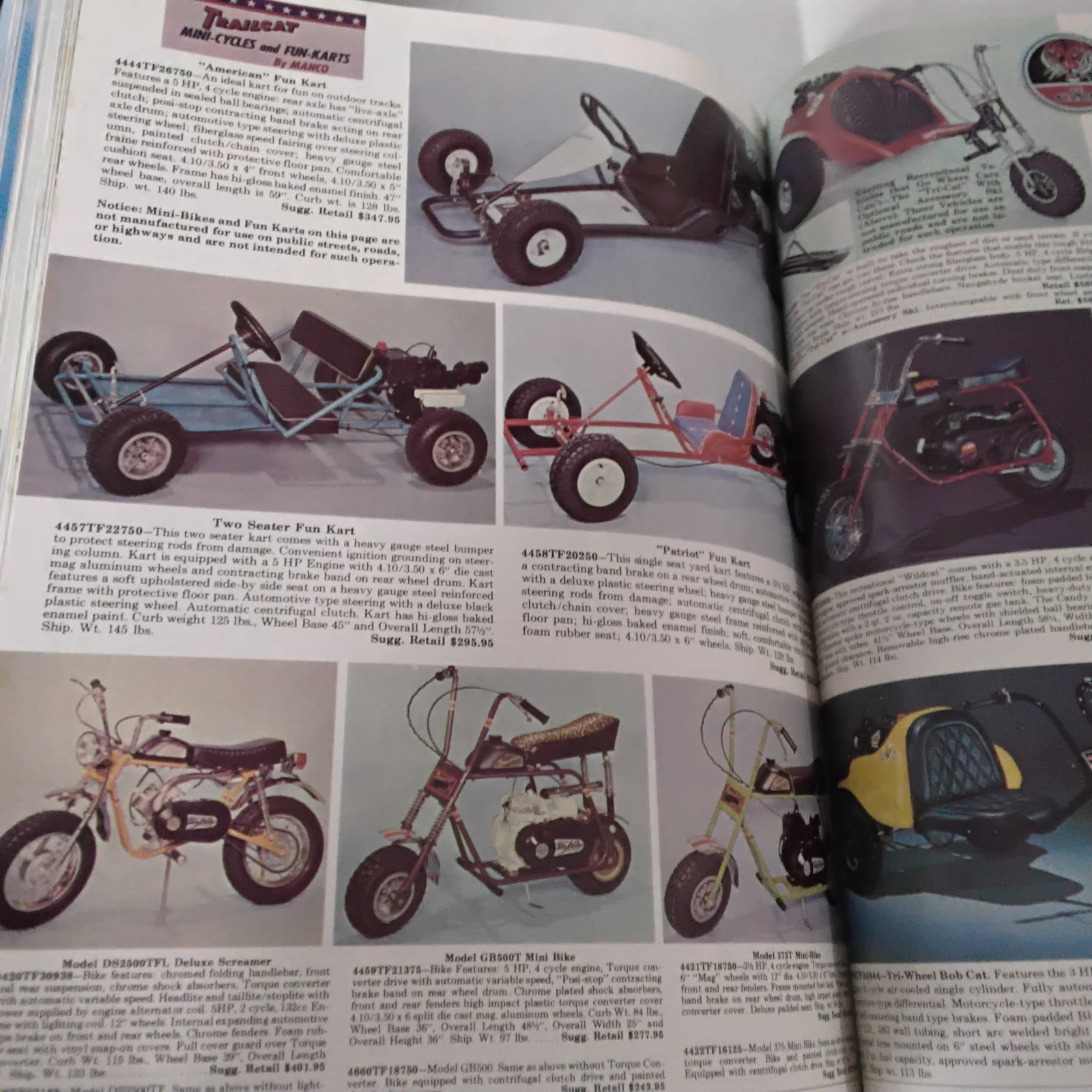 VTG 1976 Bennett Blue Book Gift Catalog Cox gas engine slot cars mini bikes toys
