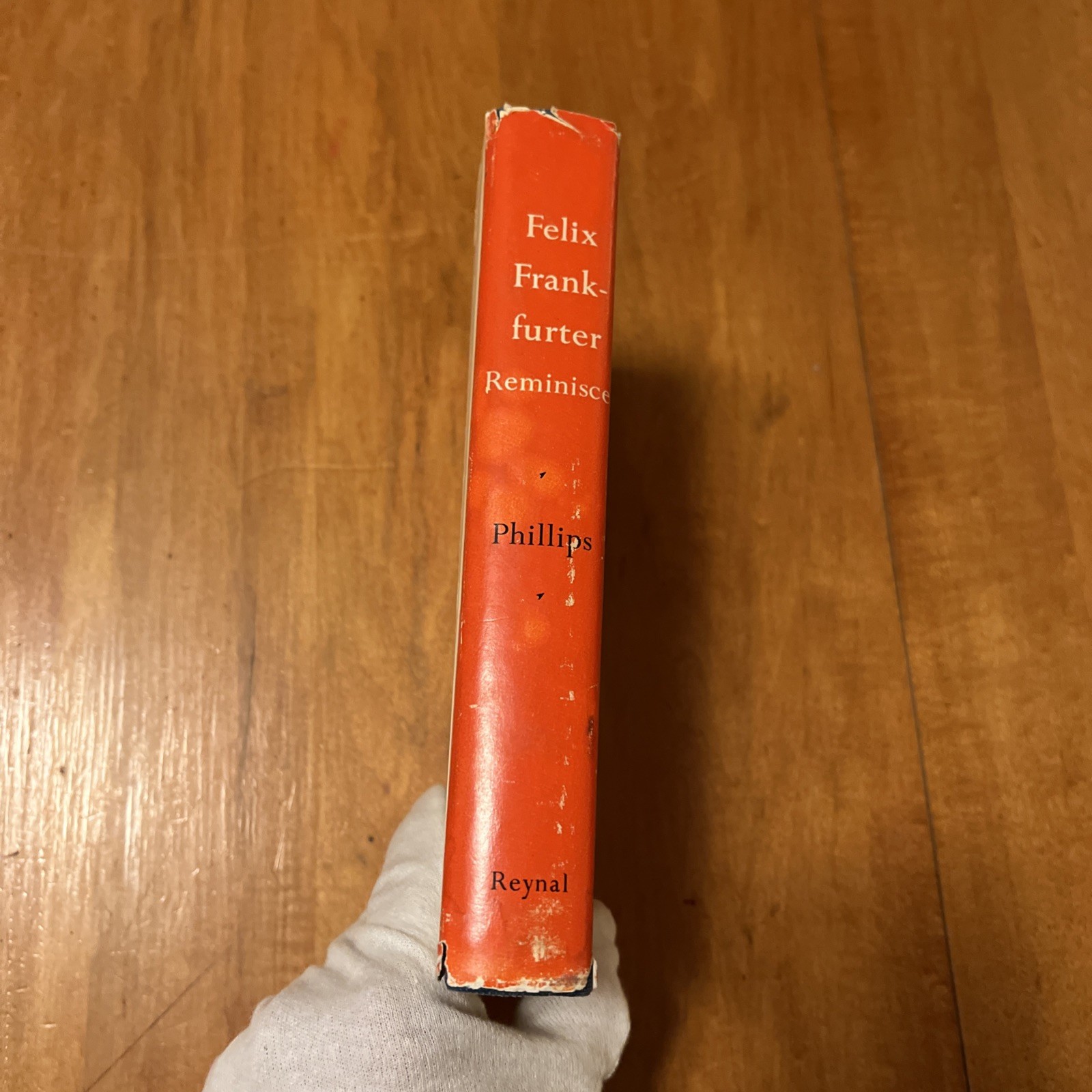 Felix Frankfurter Reminisces 1st Edition 6th Printing Red DJ
