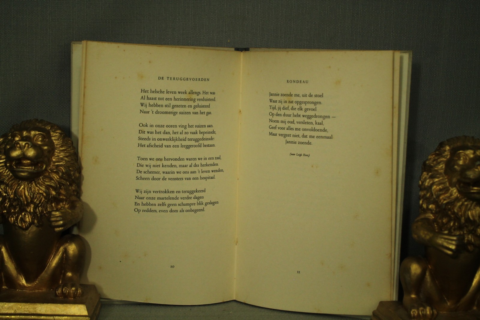 J C Bloem Avond vintage old Dutch language book Poetry