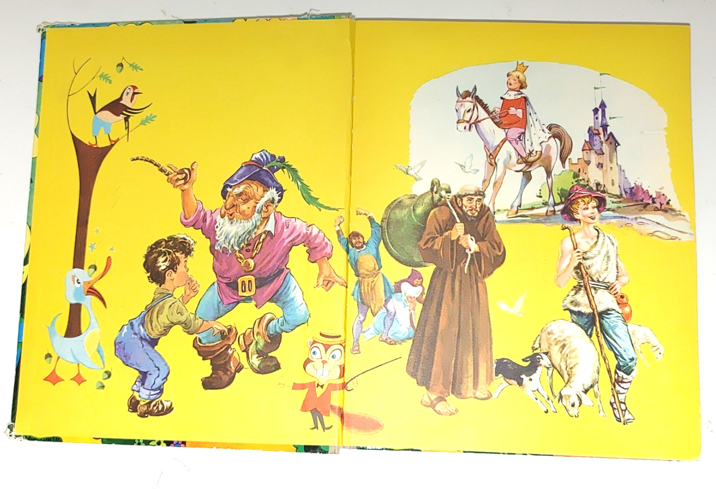 VTG My Book Of Fairy Tales And Fables HC Brown Watson Romania BW-FF2 Price Tag