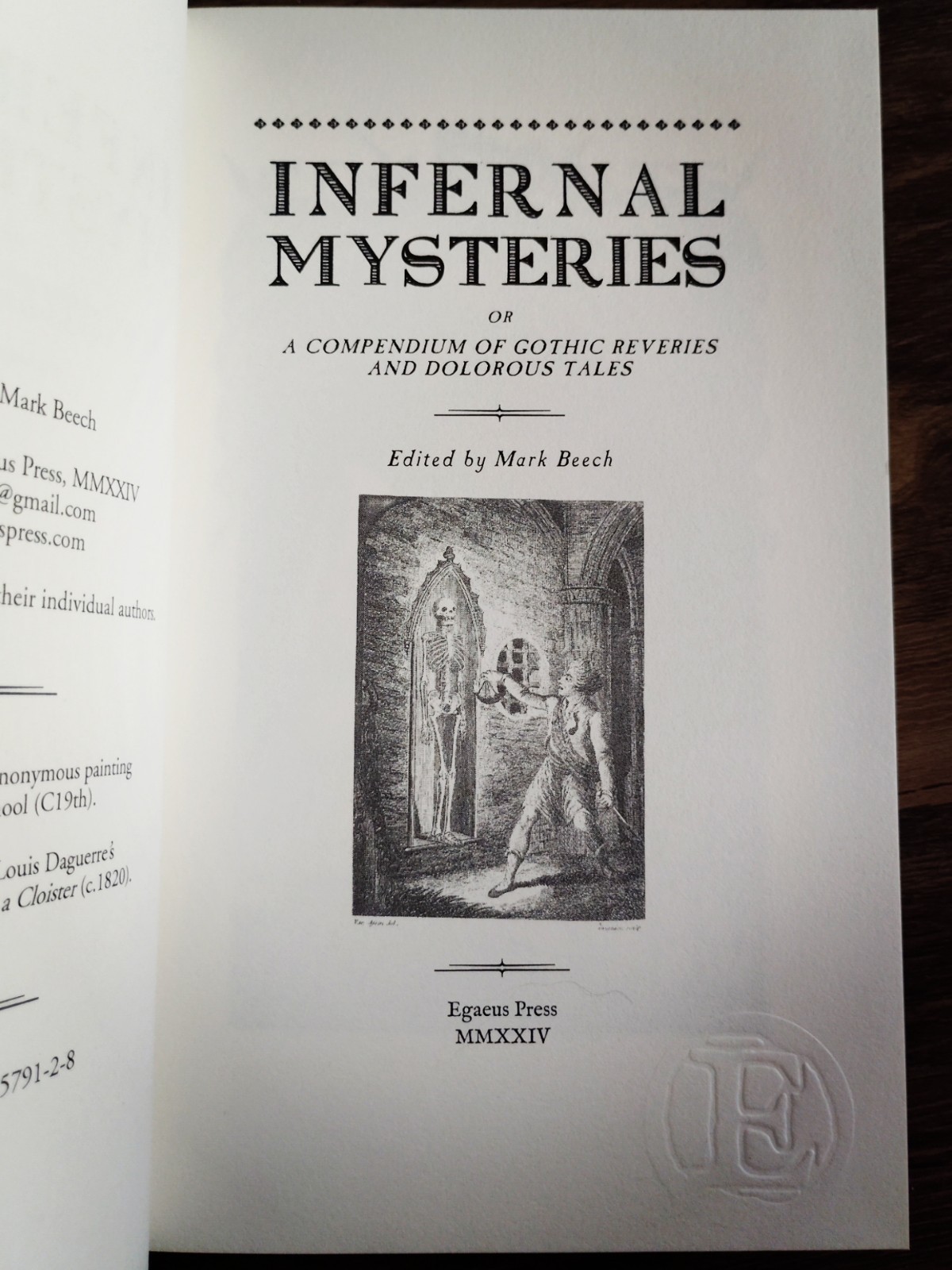 Infernal Mysteries or A Compendium of Gothic Reveries & Dolorous Tales 1/420